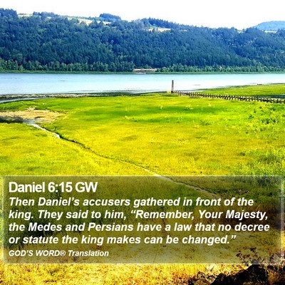 Daniel 6:15 GW Bible Verse Image