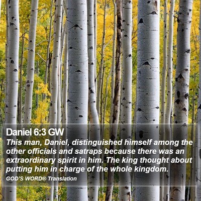Daniel 6:3 GW Bible Verse Image