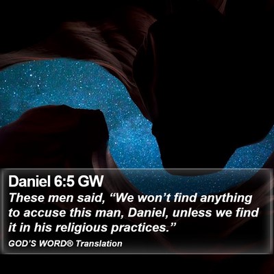 Daniel 6:5 GW Bible Verse Image