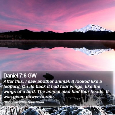 Daniel 7:6 GW Bible Verse Image