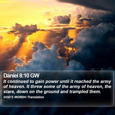 Daniel 8:10 GW Bible Verse Image