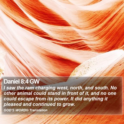 Daniel 8:4 GW Bible Verse Image