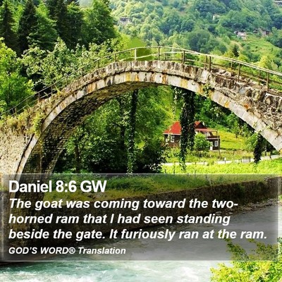 Daniel 8:6 GW Bible Verse Image