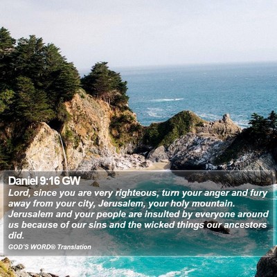 Daniel 9:16 GW Bible Verse Image