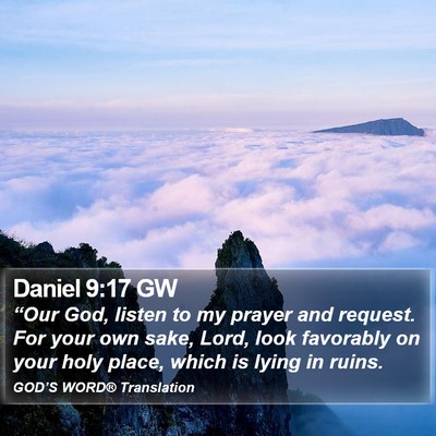 Daniel 9:17 GW Bible Verse Image