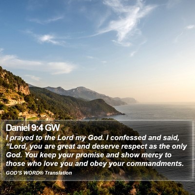 Daniel 9:4 GW Bible Verse Image