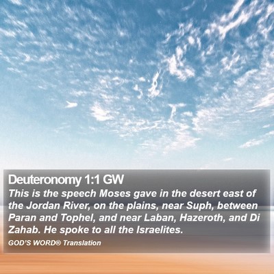 Deuteronomy 1:1 GW Bible Verse Image