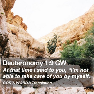 Deuteronomy 1:9 GW Bible Verse Image