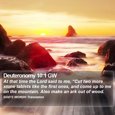 Deuteronomy 10:1 GW Bible Verse Image