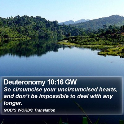 Deuteronomy 10:16 GW Bible Verse Image