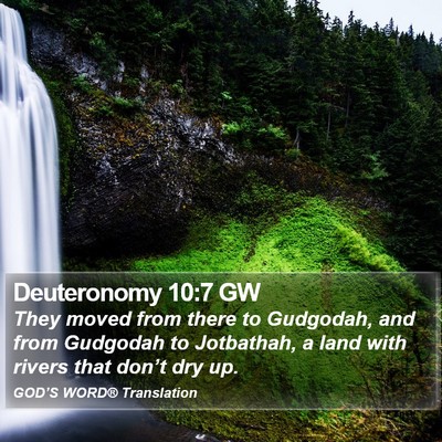 Deuteronomy 10:7 GW Bible Verse Image
