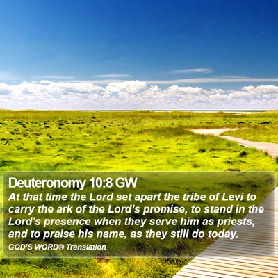 Deuteronomy 10:8 GW Bible Verse Image