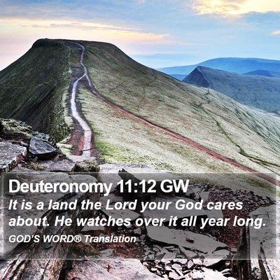 Deuteronomy 11:12 GW Bible Verse Image