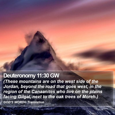 Deuteronomy 11:30 GW Bible Verse Image