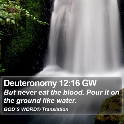 Deuteronomy 12:16 GW Bible Verse Image