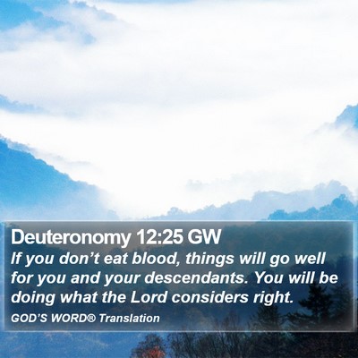 Deuteronomy 12:25 GW Bible Verse Image