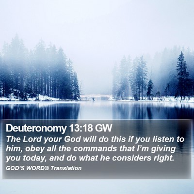 Deuteronomy 13:18 GW Bible Verse Image