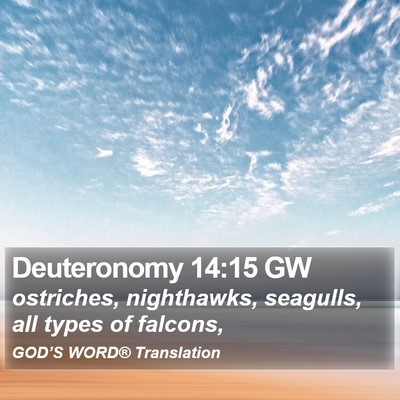 Deuteronomy 14:15 GW Bible Verse Image