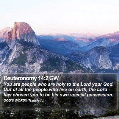 Deuteronomy 14:2 GW Bible Verse Image