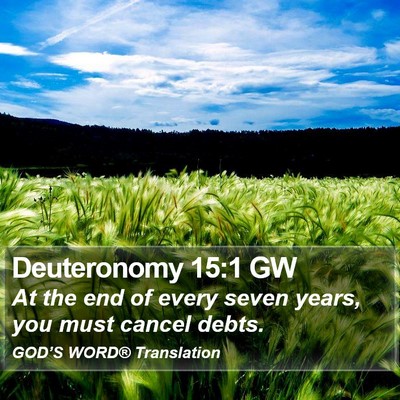 Deuteronomy 15:1 GW Bible Verse Image