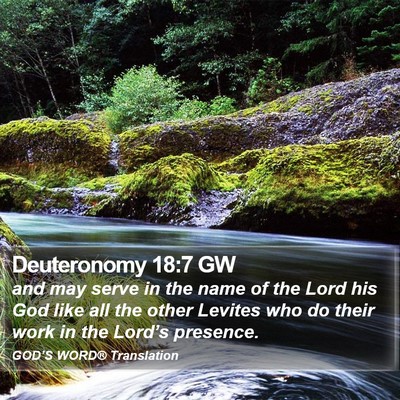 Deuteronomy 18:7 GW Bible Verse Image