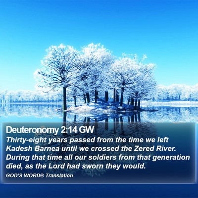 Deuteronomy 2:14 GW Bible Verse Image