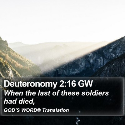 Deuteronomy 2:16 GW Bible Verse Image