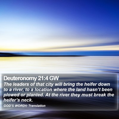 Deuteronomy 21:4 GW Bible Verse Image