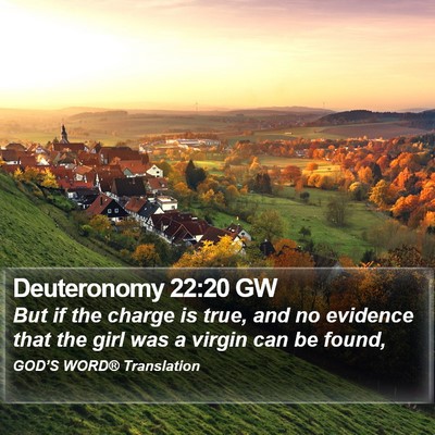 Deuteronomy 22:20 GW Bible Verse Image