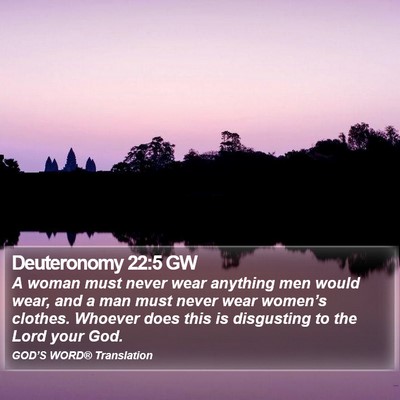 Deuteronomy 22:5 GW Bible Verse Image