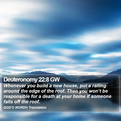Deuteronomy 22:8 GW Bible Verse Image