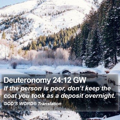 Deuteronomy 24:12 GW Bible Verse Image
