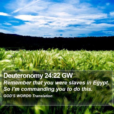Deuteronomy 24:22 GW Bible Verse Image