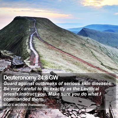 Deuteronomy 24:8 GW Bible Verse Image