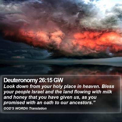 Deuteronomy 26:15 GW Bible Verse Image