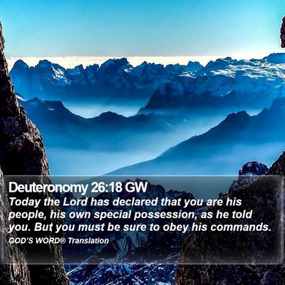 Deuteronomy 26:18 GW Bible Verse Image