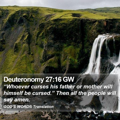 Deuteronomy 27:16 GW Bible Verse Image