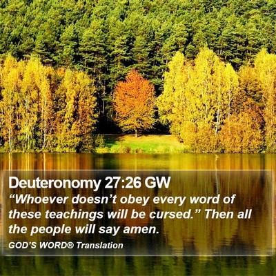 Deuteronomy 27:26 GW Bible Verse Image