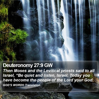 Deuteronomy 27:9 GW Bible Verse Image