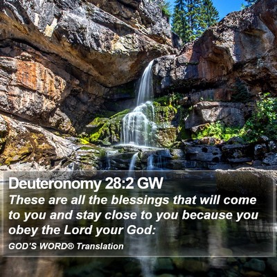 Deuteronomy 28:2 GW Bible Verse Image
