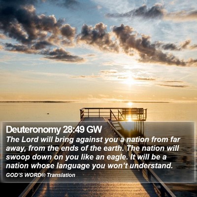 Deuteronomy 28:49 GW Bible Verse Image