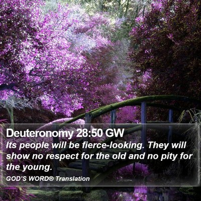 Deuteronomy 28:50 GW Bible Verse Image