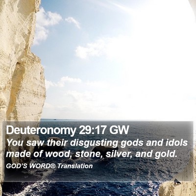 Deuteronomy 29:17 GW Bible Verse Image