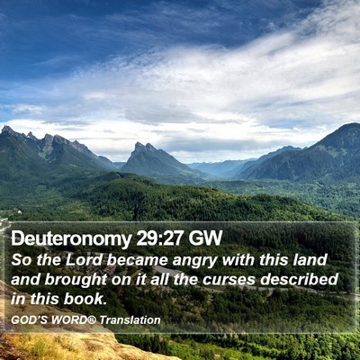 Deuteronomy 29:27 GW Bible Verse Image