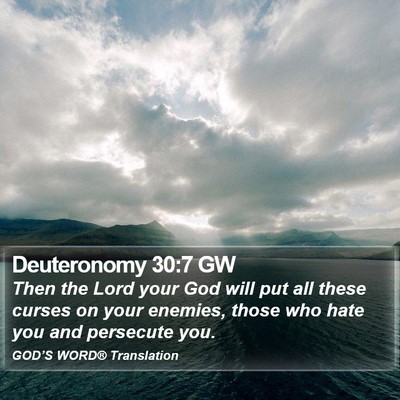 Deuteronomy 30:7 GW Bible Verse Image