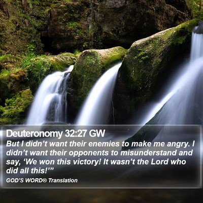 Deuteronomy 32:27 GW Bible Verse Image