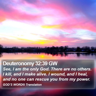 Deuteronomy 32:39 GW Bible Verse Image