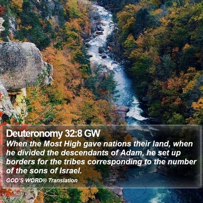 Deuteronomy 32:8 GW Bible Verse Image