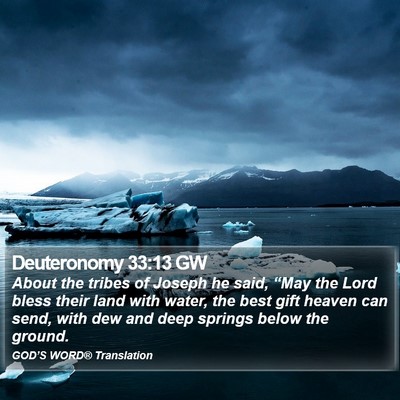 Deuteronomy 33:13 GW Bible Verse Image