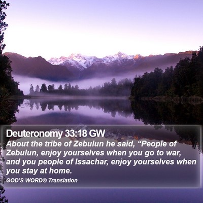 Deuteronomy 33:18 GW Bible Verse Image